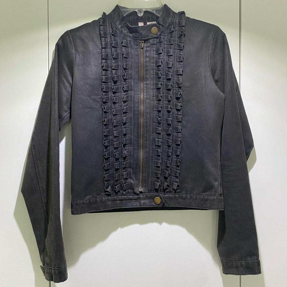 Vintage bomber jacket, dark grey, size small